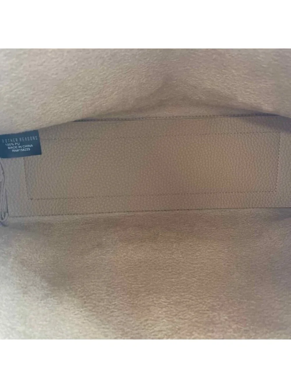 8 Other Reasons Minimalist Women's Camel pebbled Purse Vegan Leather